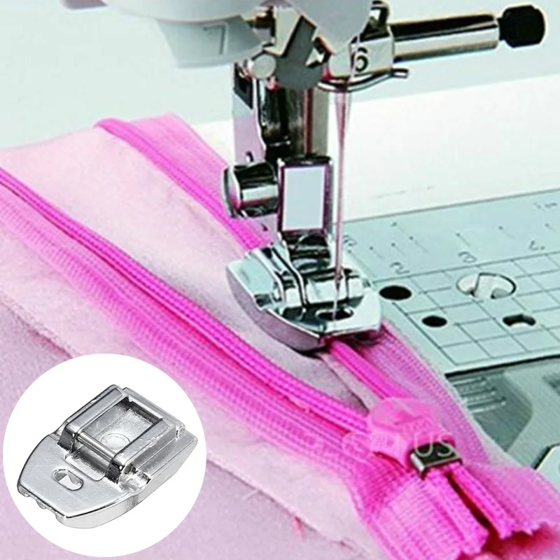1PC Invisible Concealed Zipper Presser Foot Feet Replacement for Brother Singer Janome Sewing Machine Parts view 2