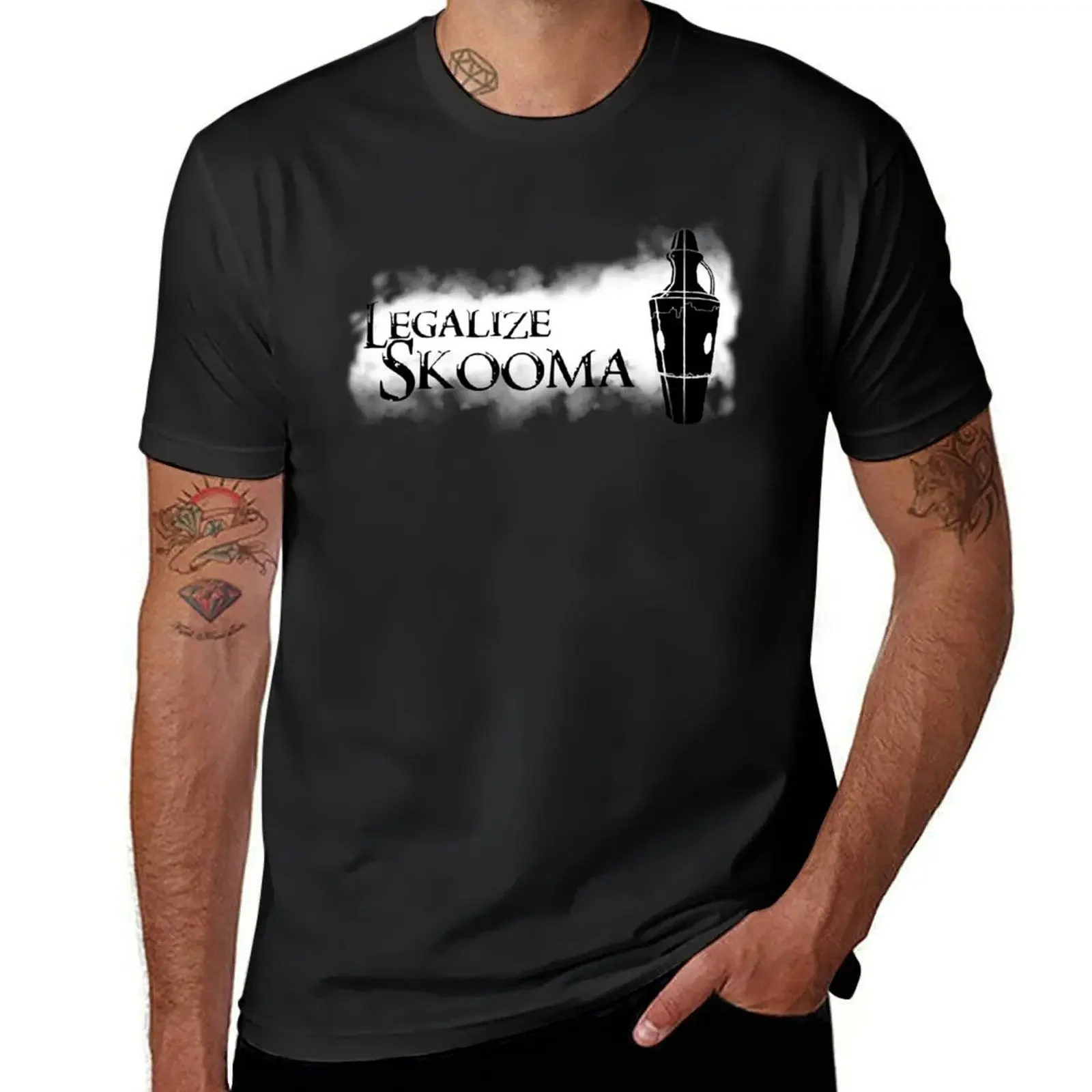 Legalize Skooma T-Shirt for a boy blue archive oversized t shirt men