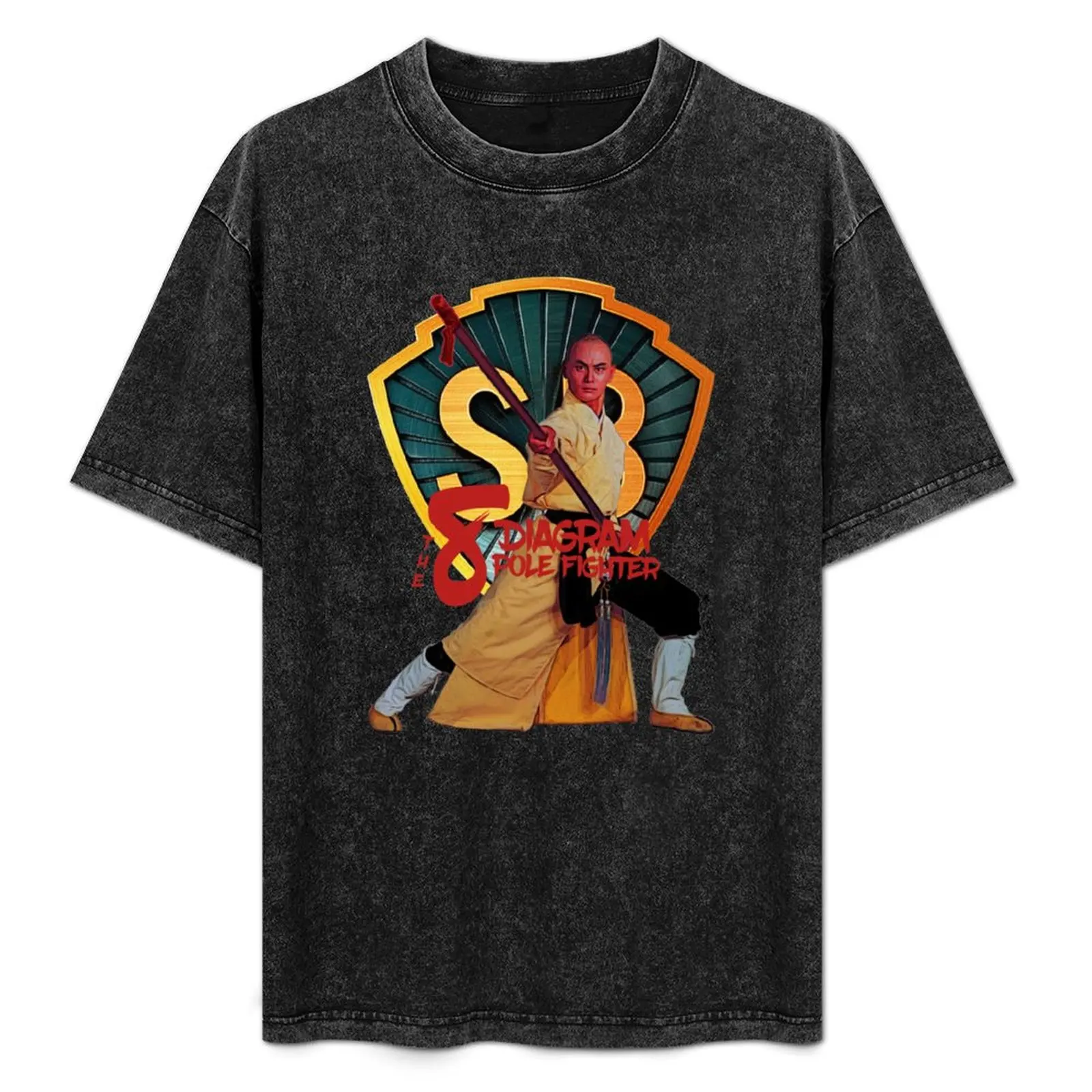 

Shaw Brothers Kung Fu Star Gordon Liu The Eight Diagram Pole Fighter T-Shirt High Quality Durable T-Shirt