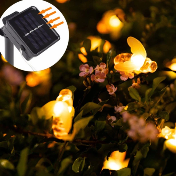 

Solar Bee String Light 50LED Outdoor Atmosphere Waterproof Garden Christmas Courtyard Decoration Light String