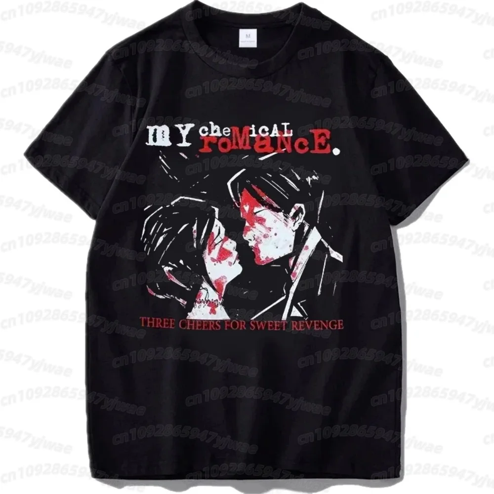 

2026 Summer My Chemical Romance T Shirt Women Short Sleeve T-Shirts Cool Hip Hop Men Tshirt Casiual Summer Vintage Adults Tees
