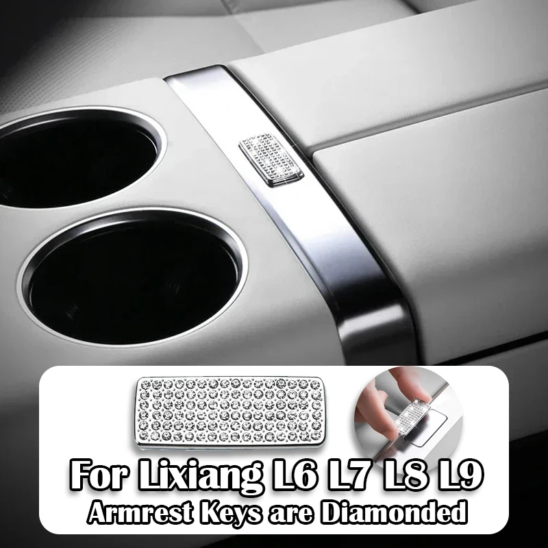 

For Leading Ideal LiXiang L6 L7 L8 L9 2022 2023 2024 Interior Modification Center Console Trim Diamond Cover Crystal Sticker