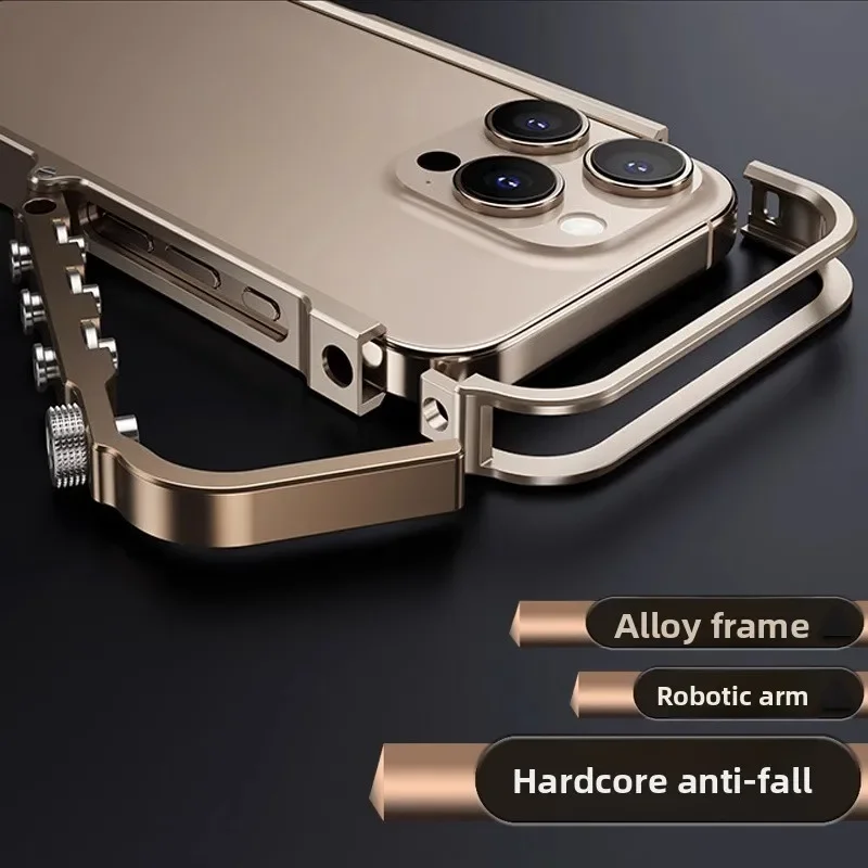 Mobile phone case is suitable for Apple 16promax multi-function removable protective case.