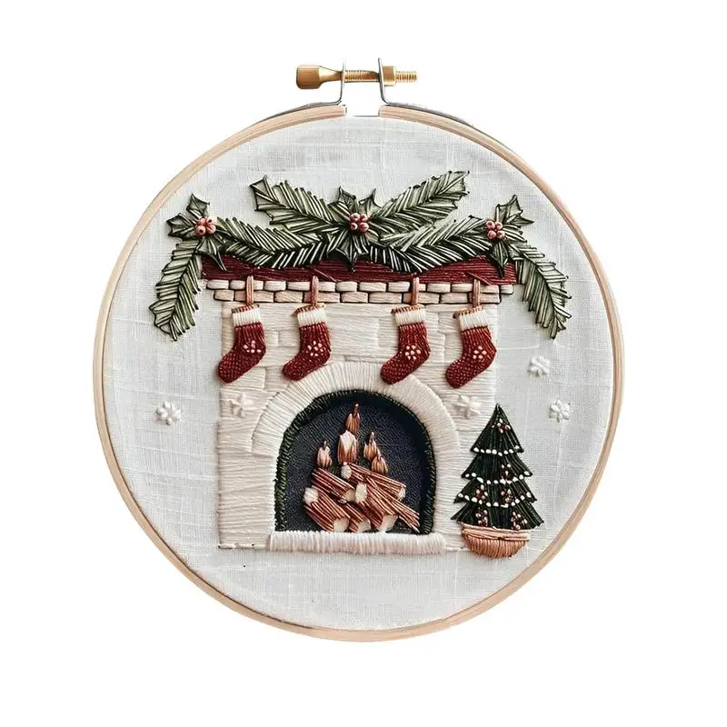 

Embroidery Christmas Kits For Adults Embroidery Kit With Christmas Patterns Adults Kids Handmade Christmas Embroidery Kits For