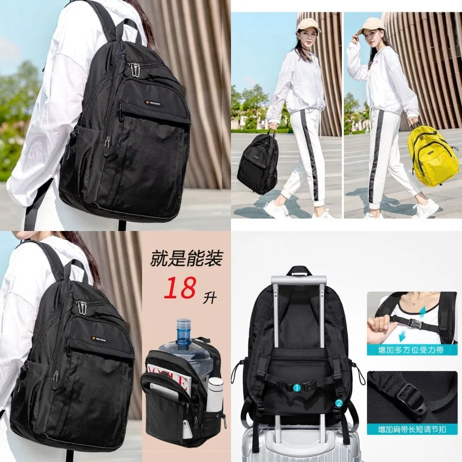 

【Новый стиль】Рюкзак для мальчиков, большой вместимости, для деловых поездок, отдыха, путешествий, для ноутбука, для деловых поездок, модный, женский, студенческий, школьный рюкзак.