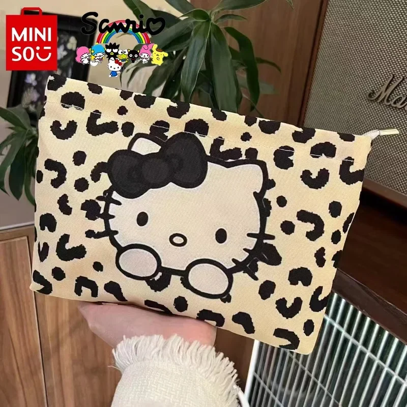 

HelloKitty 2025 New Women's Makeup Bag Fashion High Quality Girl Mouth Red Envelope Cartoon Women's Multi Functional Storage Bag