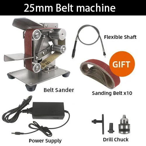 Nieuwe Multifunctionele Desktop Micro Elektrische Bandschuurmachine 110 V-220 V DIY Huishoudelijke Polijstmachine Vaste Haakse slijper