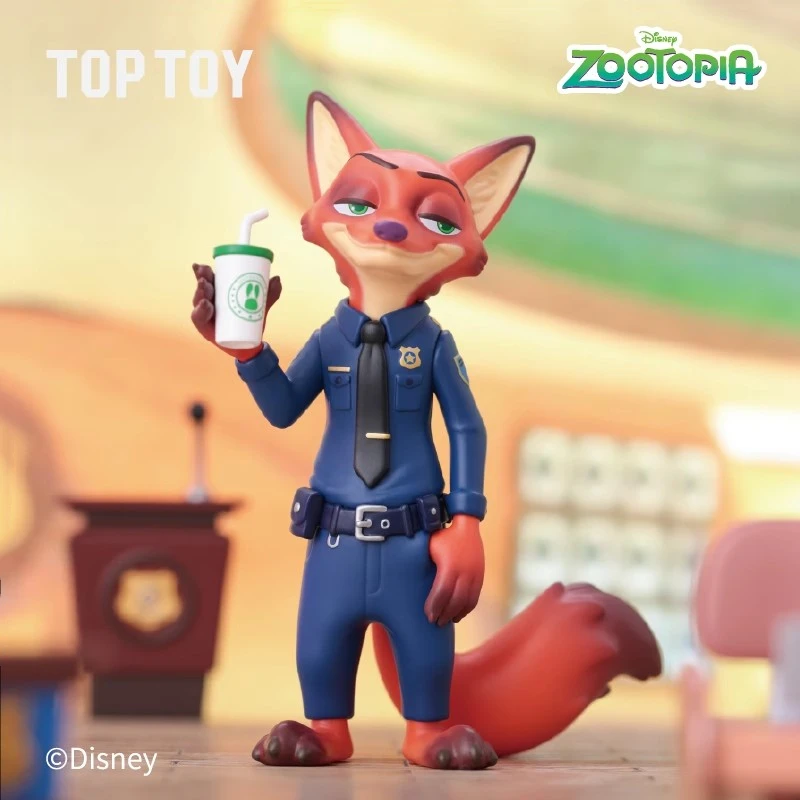 TOP TOY Blind Box MINISO Disney Zootopia Judy Hopps & Nick Wilde's Story Series Modell Niedliches Ornament Kinderspielzeug Geburtstagsgeschenk