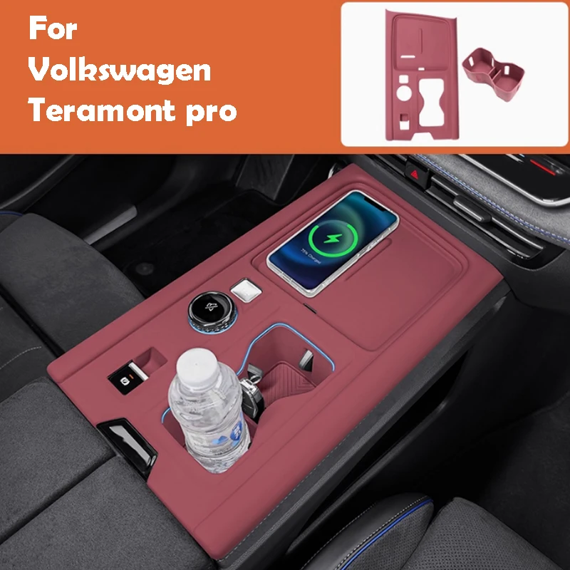 

For Volkswagen Teramont Pro 2025 Silicone Pad for Central Control Gear Shift Panel Interior Modification Parts Protective Cover
