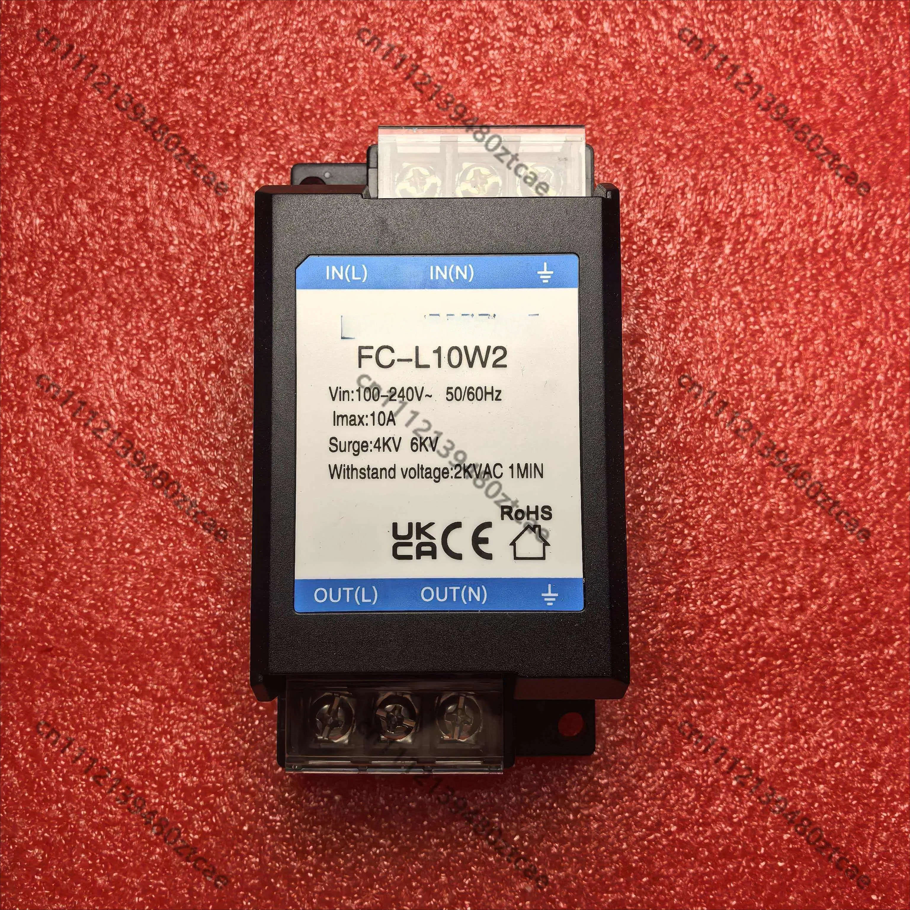 FC-L10W / FC-L10W2 10A EMC Filter Module 0~305VAC Input EMI Suppressor For Medium Small Power Industrial Enclosed Power Supply