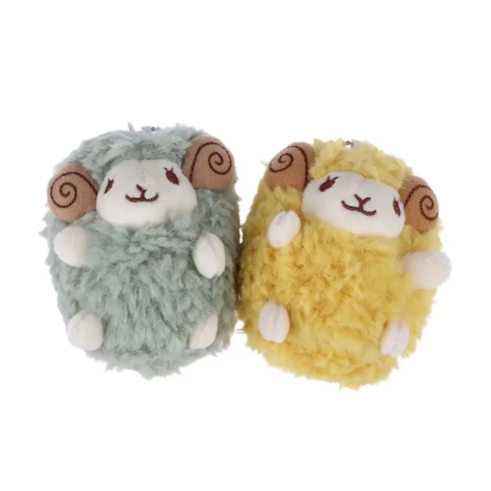 Mini Size Sheep Pendant Soft Fluffy Texture Material Mini Sheep Keychain Attachment Cartoon Anime Style Lamb Keychain