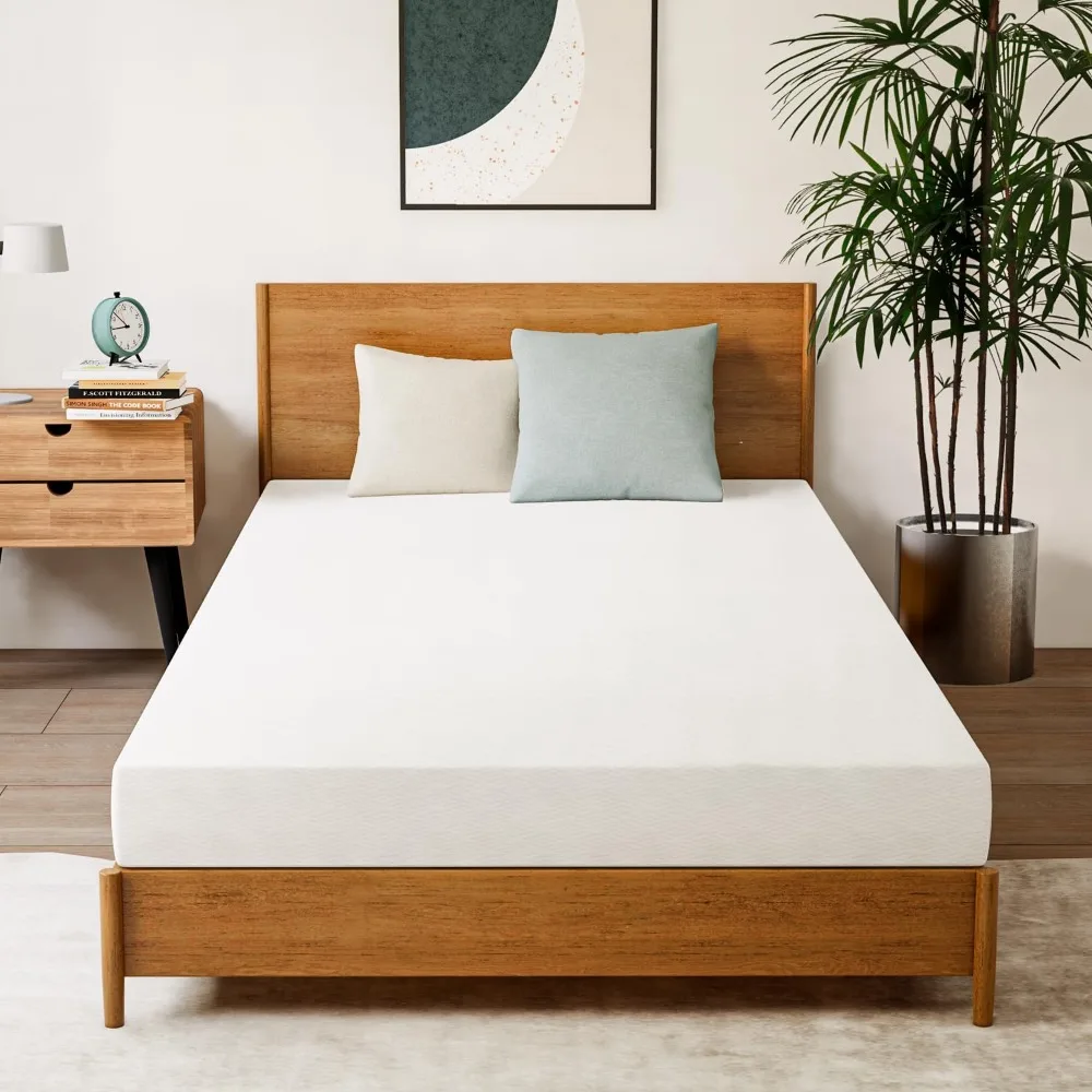 

8-дюймовый двойной охлаждающий гель, зеленый чай, матрас из пены с эффектом памяти, матрас для снятия давления, сертифицированный в США, удобный матрас