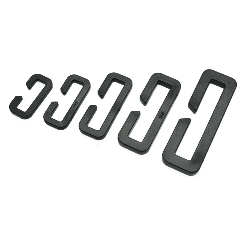 6 Pcs/Pack Plastic  Rectangular Ring Buckle Backpack Webbing Strap Sports Bags Parts Onnfang