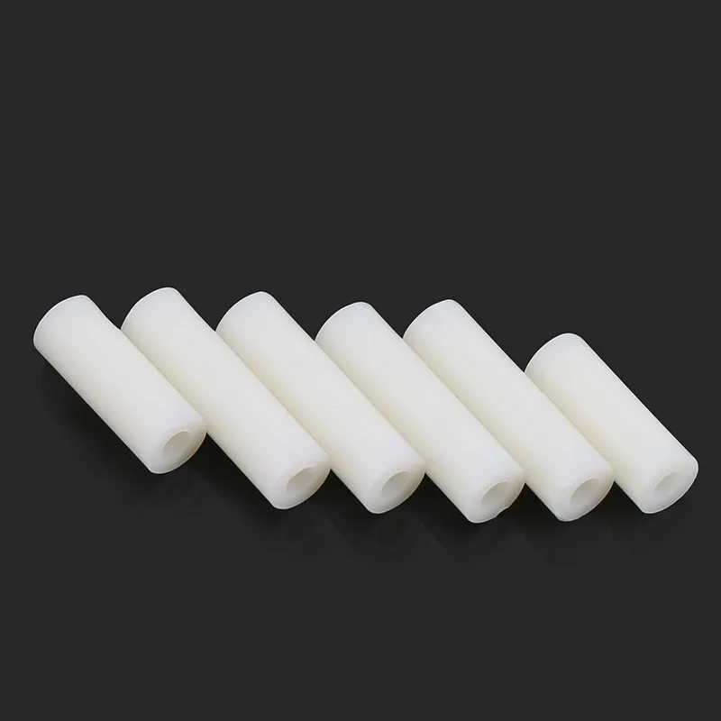 5-50Pcs ABS Isolation Column Plastic Insulation Column Washer Gasket White  Round Hole Support Column Spacer