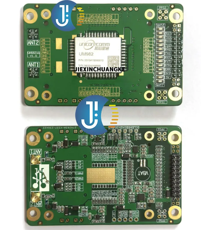 บอร์ดพัฒนา UM982การ์ดจีเอสอาร์ทีเคเสาอากาศแบบคู่วางตำแหน่งและทิศทางของระบบฐานหลักความถี่ทั้งหมดสวัสดี