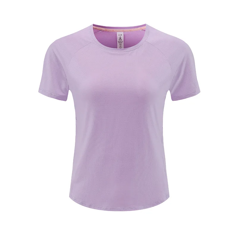 

Hot Outdoor Ice Silk Quick Drying Clothes Women's Summer Top Short Sleeve Casual Slim Yoga Sports Running Short Sleeve T-shirt