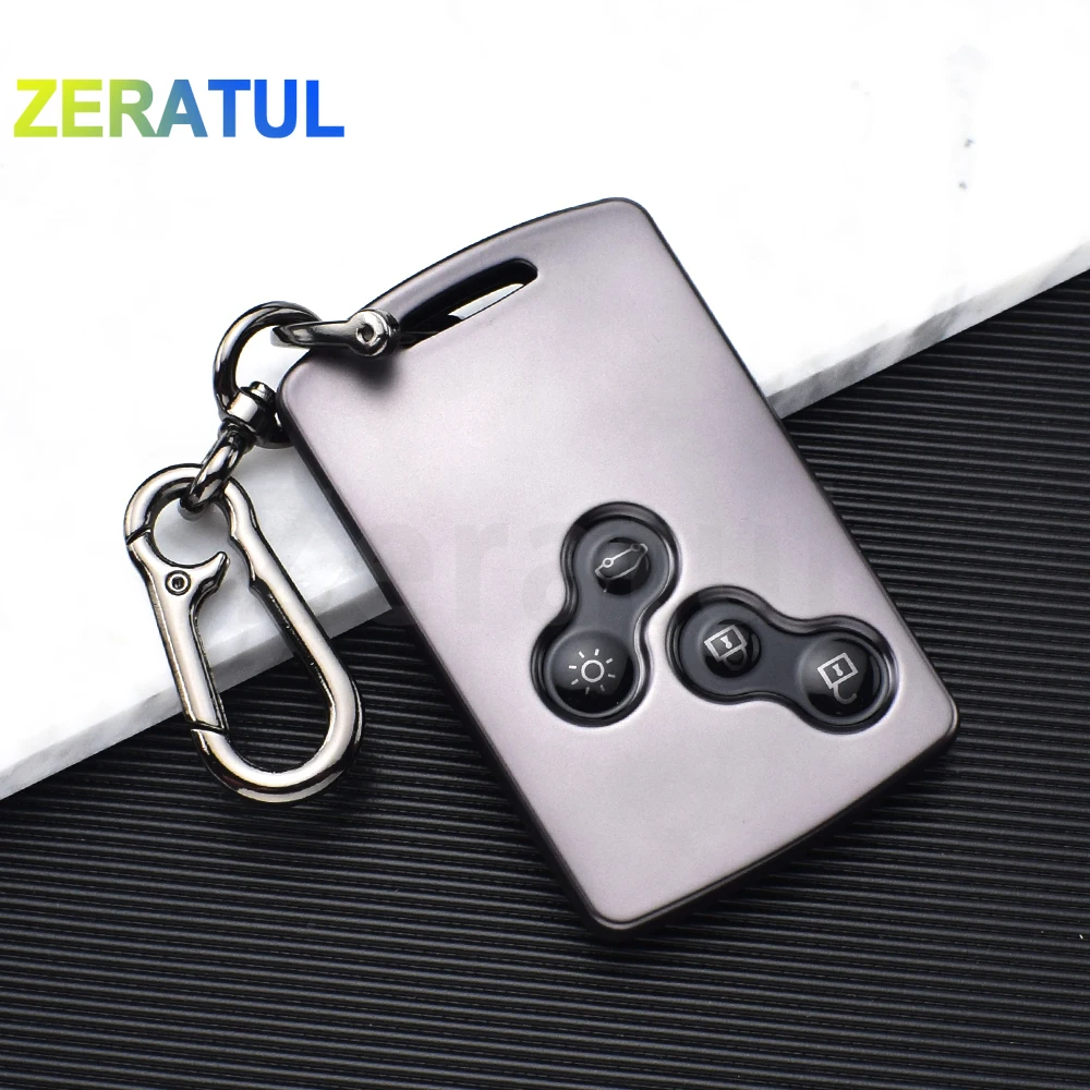 Shell Fob 4Buttons TPU Car Key Case Cover for Renault Koleos Scenic Nema Fluence Captur Clio Logan Megane Zoe Duster Accessories