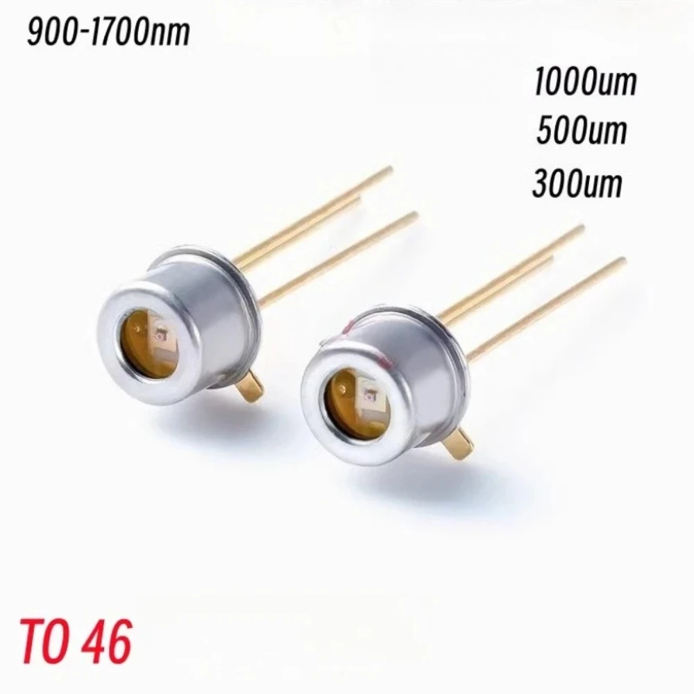 1 PCS 1000um 500um 300um 10um photodetector diode TO46 InGaAs receiving photodiode detector PIN/PD