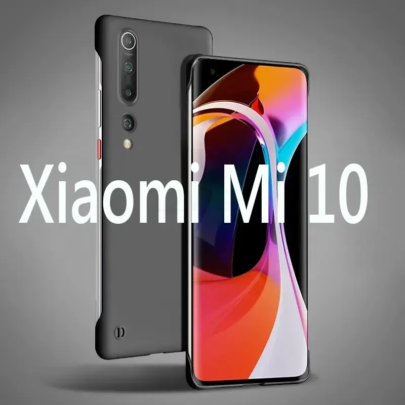 Frameless Slim Skin Matte Hard Back Cover Case On For Xiaomi Mi 10 Pro Mi10 Pro Mi9 ShockProof Fundas Coque