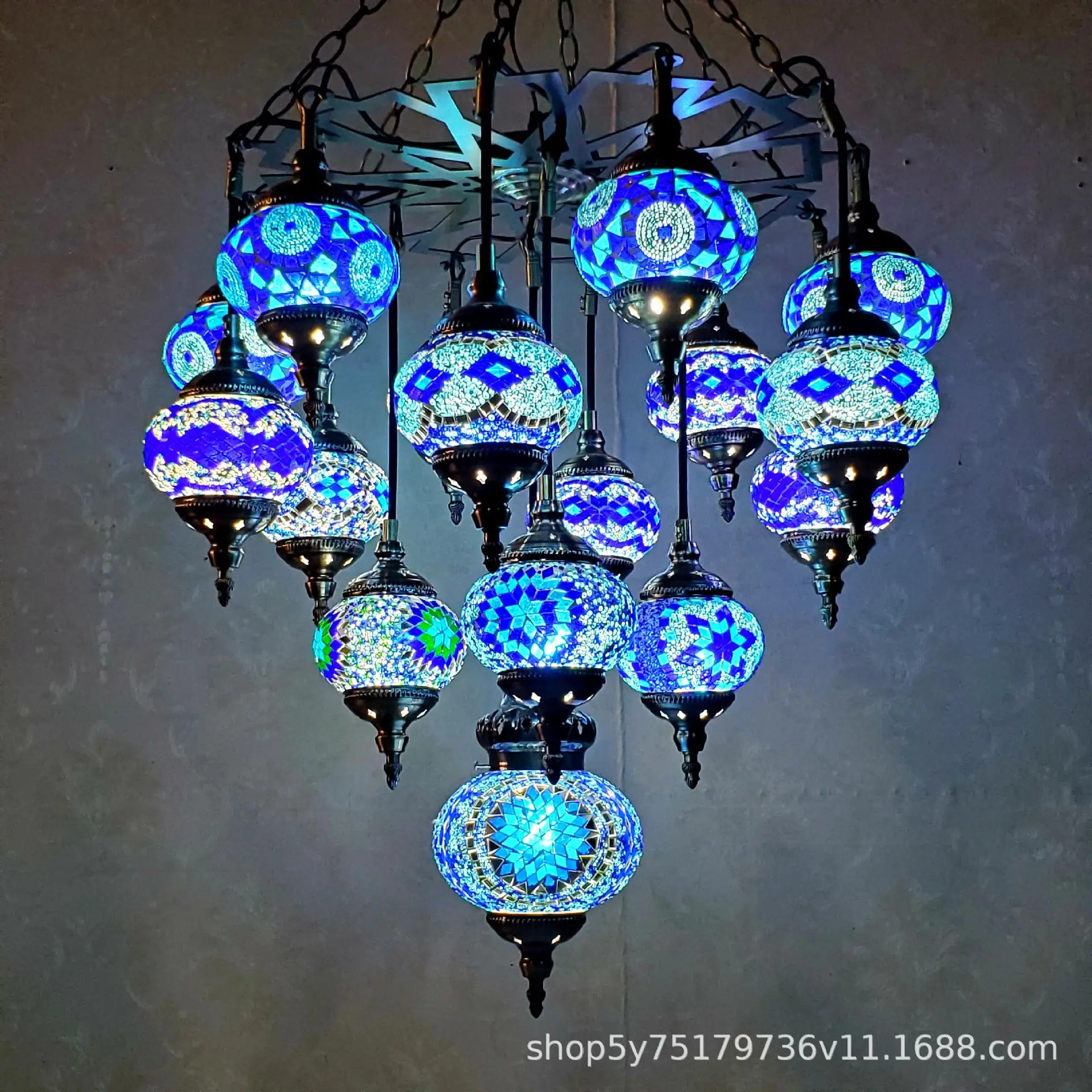 Handmade Lantern Tiffany Style Glass Turkish Moroccan Floor Light Ottoman Mosaic Floor Lamp Colourful Globes led lights