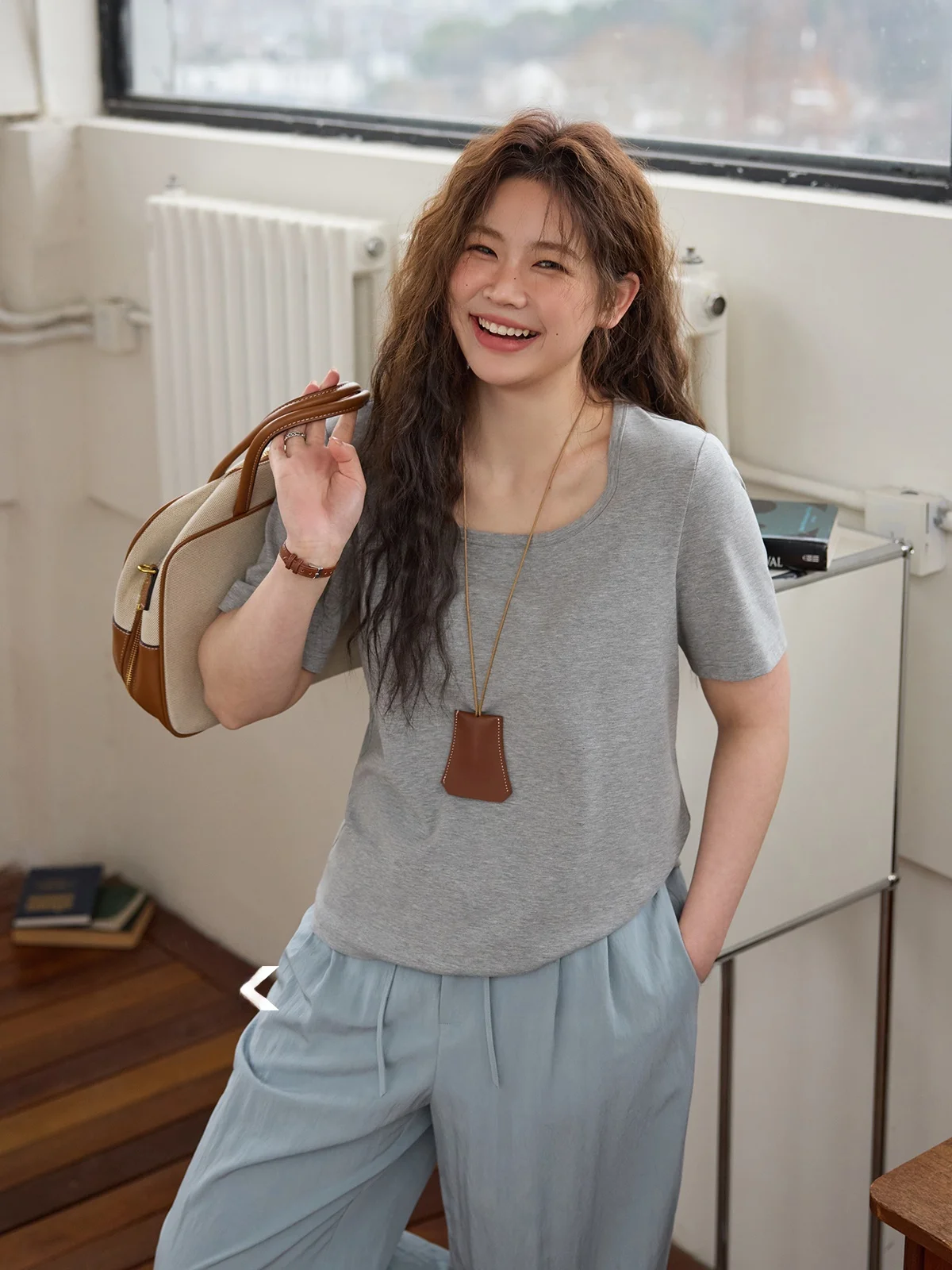 

Женская футболка большого размера с эффектом похудения с эластичной резинкой на талии ort Sve U-Ne, базовый летний повседневный эластичный топ из смеси хлопка