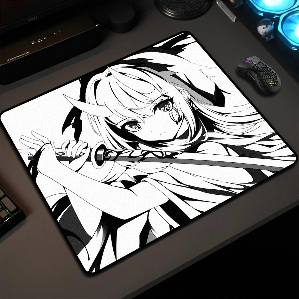 25x90 mouse pad anime high-definition non-slip wear-resistant rubber bottom with stitched edge keyboard mat suitable for office