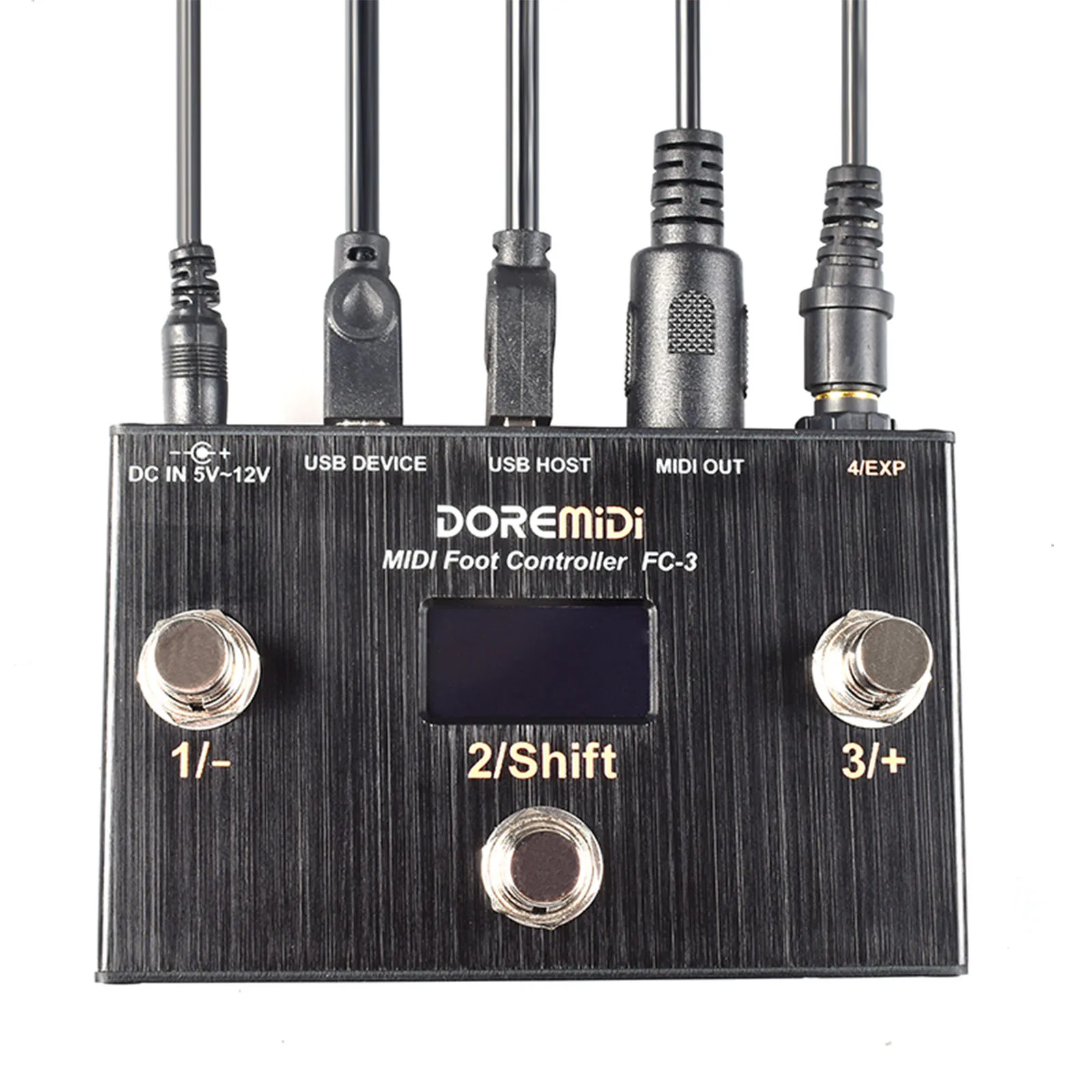 3-pedal Programmable Hub W/usb+din Doremidi Fc-3 Midi Commander, Multi-device Control For Education & Midi Mapping