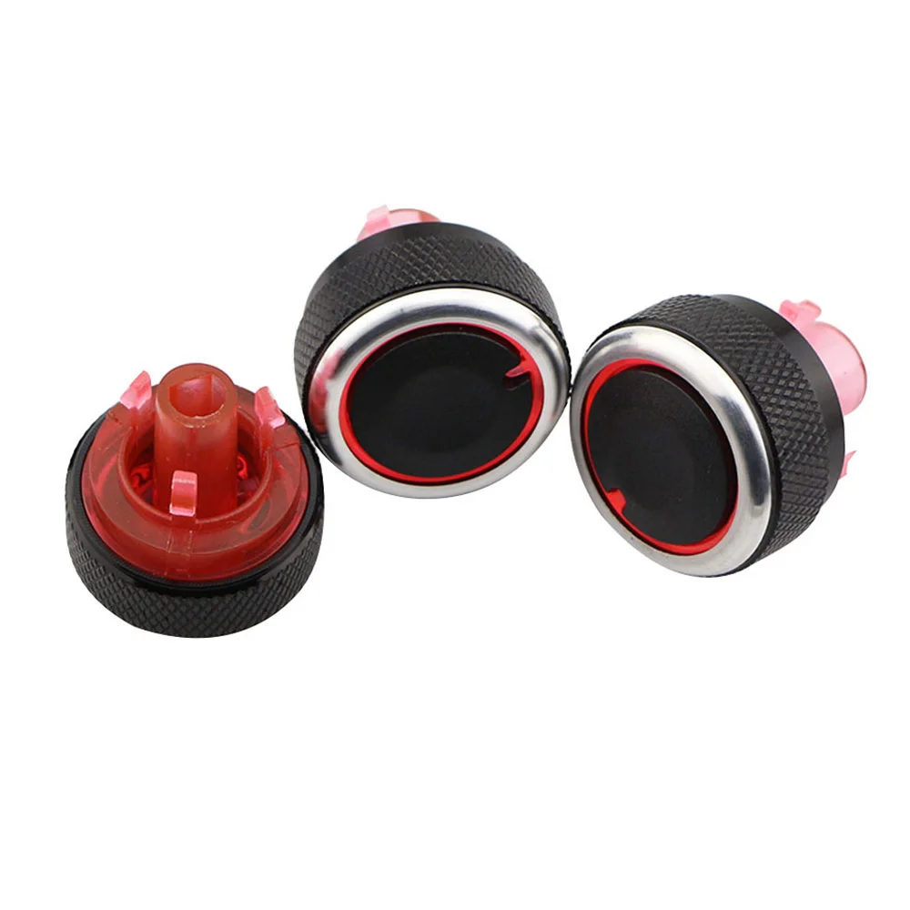 Aluminum Alloy Car Air Conditioning Knob AC Heat Control Switch Button Knob for Peugeot 307 CITROEN C4 C-TRIOMPHE Accessories