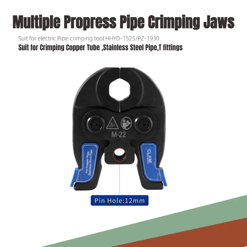 Pro Press M15 18 22 28 Dies Stainless Steel Tool Head Hydraulic Compact Independent Copper Pipe Crimping Jaw For Europe Market