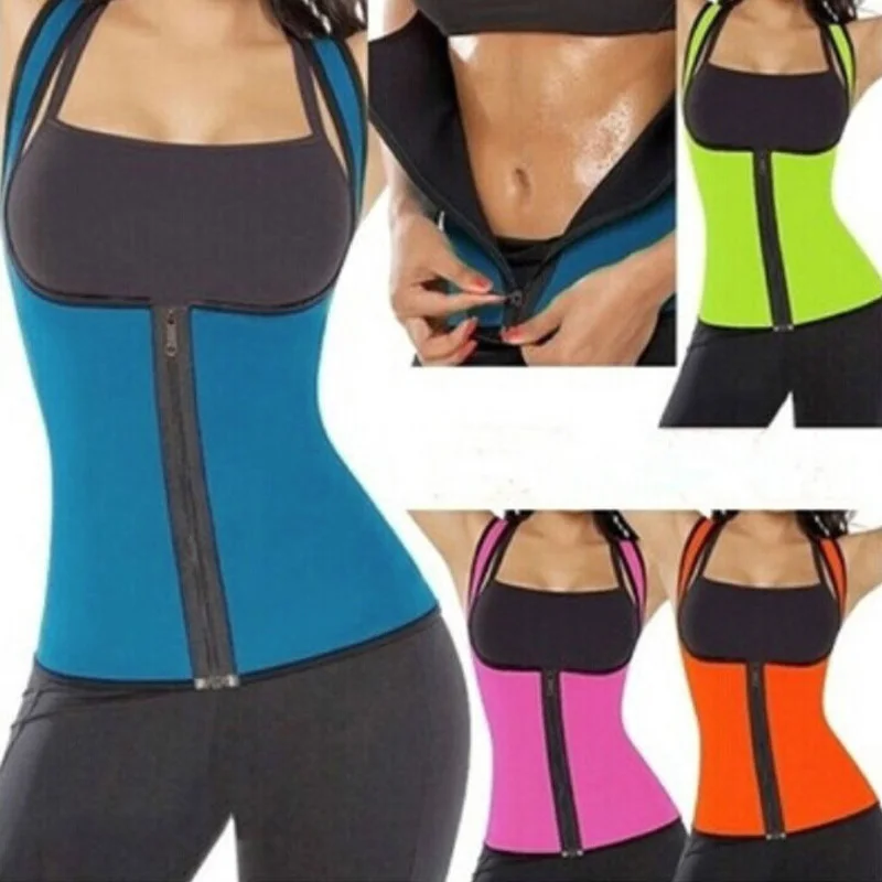 Women Sweat Body Suit Sweat Belt Shaper Premium Waist Trimmer Belt Waist Trainer Corset Shapewear Slimming Vest