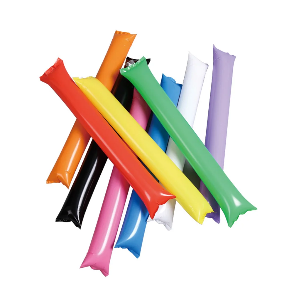 24/48 قطعة قضيب قابل للنفخ ملون فريق الروح التشجيع ملعب الضوضاء تصنيع القطب الغاز نفخ حفلة رياضية يهتف #6