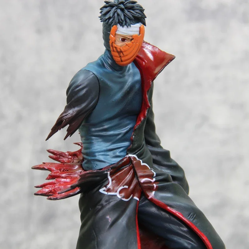 34cm Naruto Anime Characters Gk Uchiha Orochimaru Akatsuki Glowing Battle-damaged Statue PVC Doll Collection Model Toys