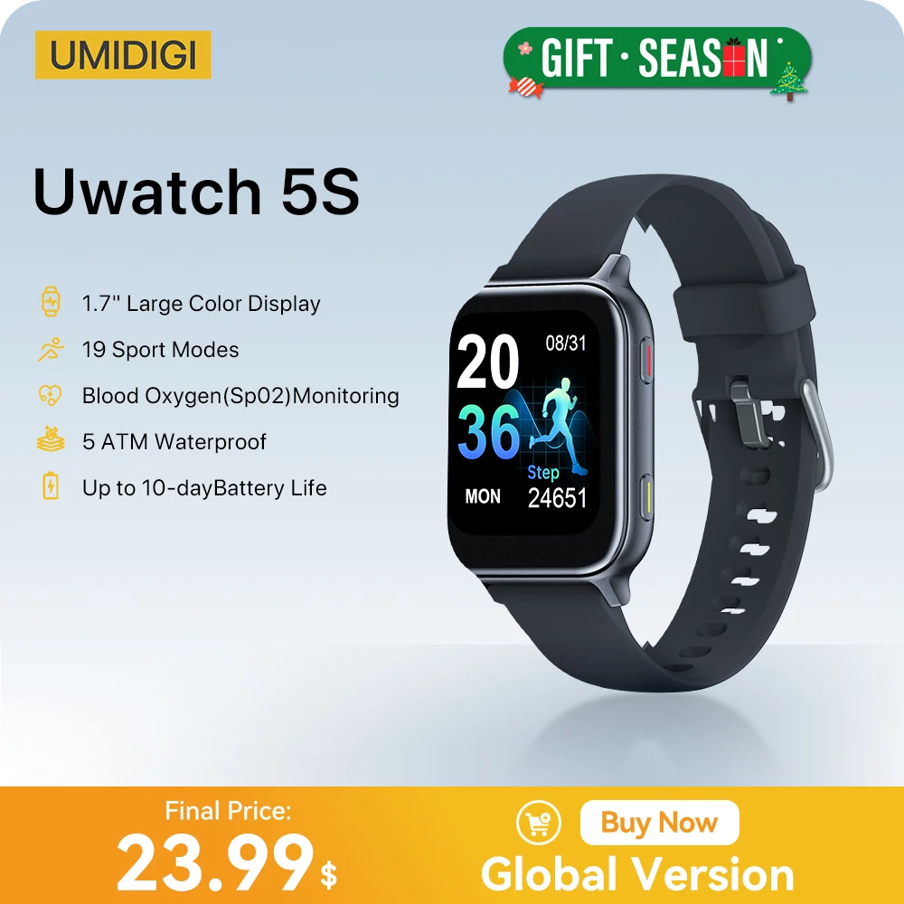 UMIDIGI Uwatch 5S Bluetooth Smart Watch 1.7