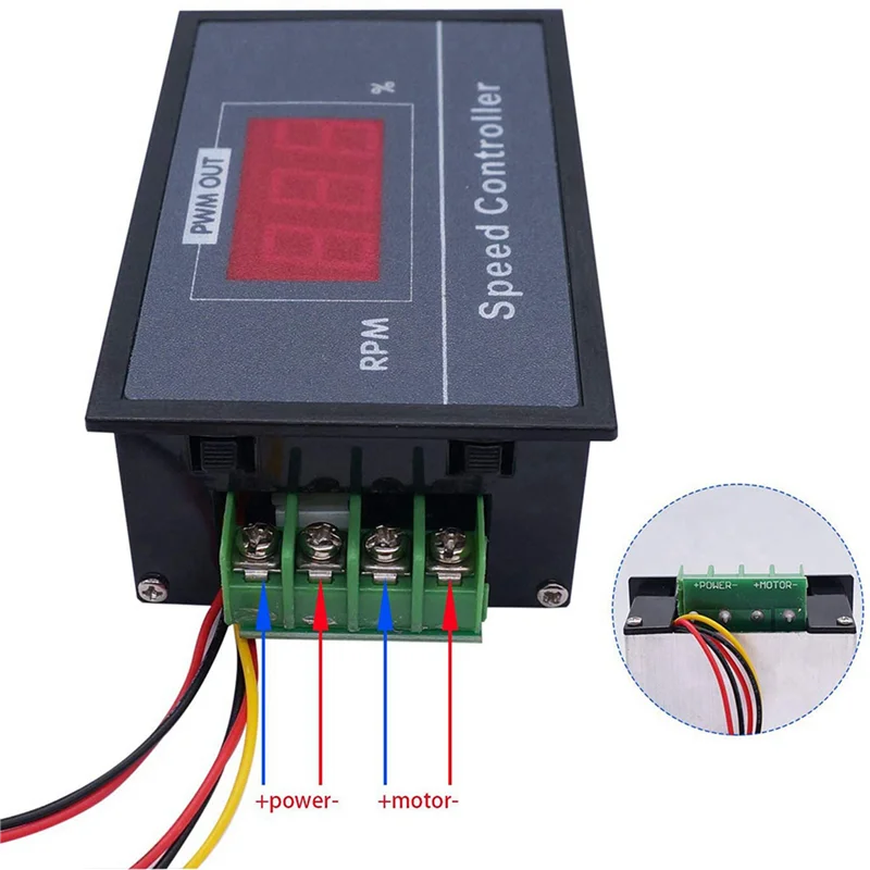 ABGE-3X PWM DC Motor Speed Controller With Digital Display 30A PWM Adjustable Speed Stepless Regulator
