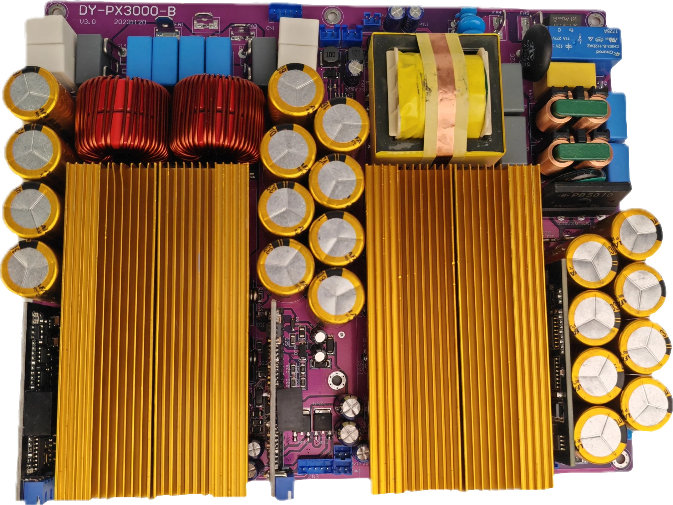 GOOERMI 1300-P 2600W Stereo Power Amplifier Board 1300W X 2 Class AB Audio AMP Module Dual Channel DIY Speaker PCB