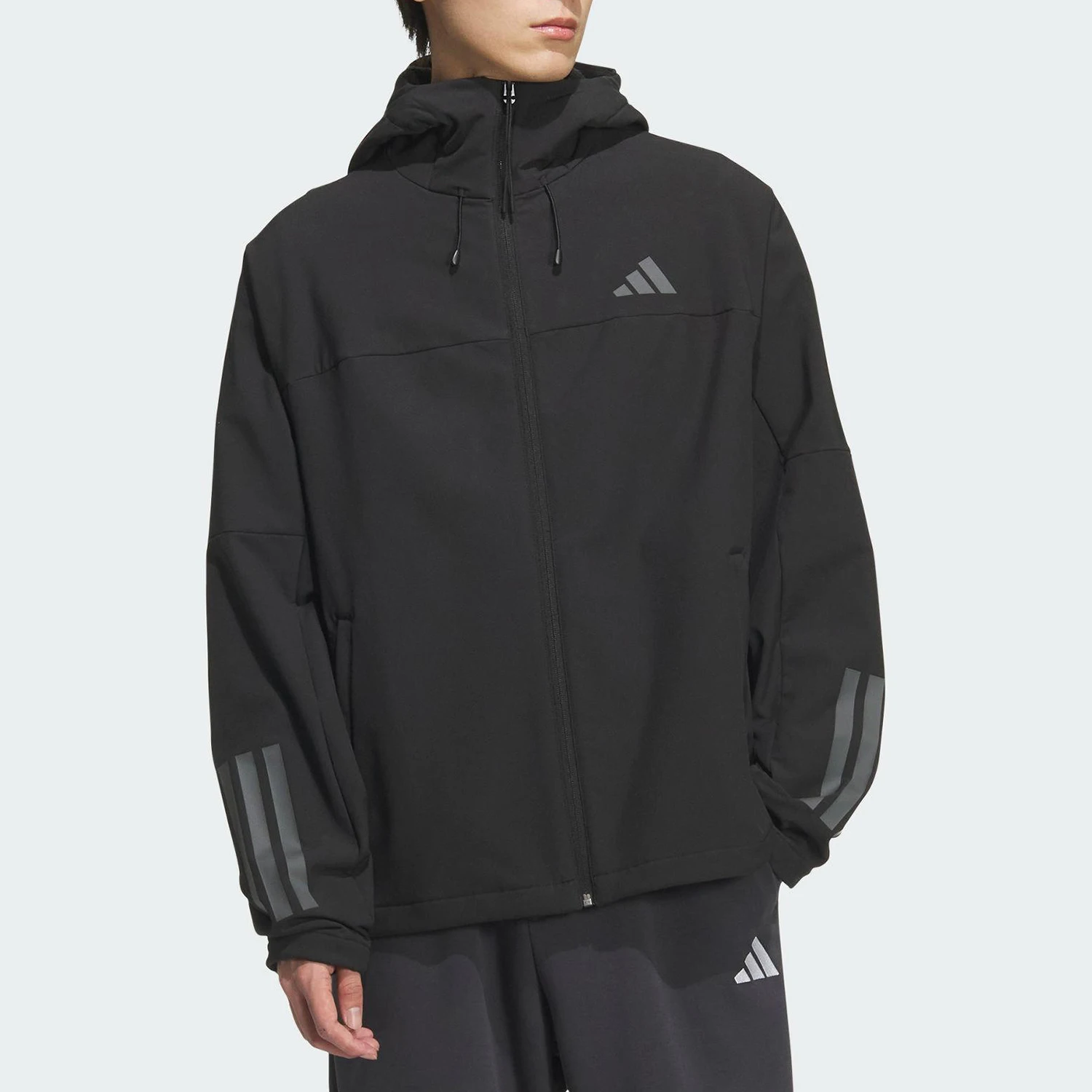 Adidas genuine V SFT SHELL JK2 men's and women's sports hooded jacket KF5224