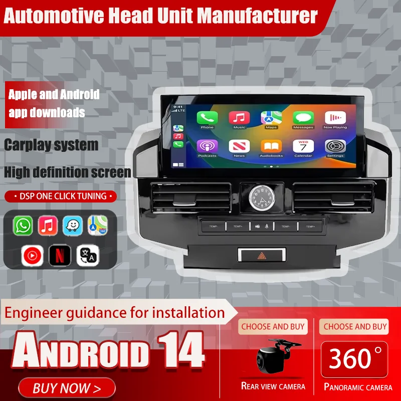

Android 13 Car Radio For Toyota Land Cruiser 200 LC200 2016-2020 CarPlay GPS NavigationStereo Multimedia Player 4G WiFi