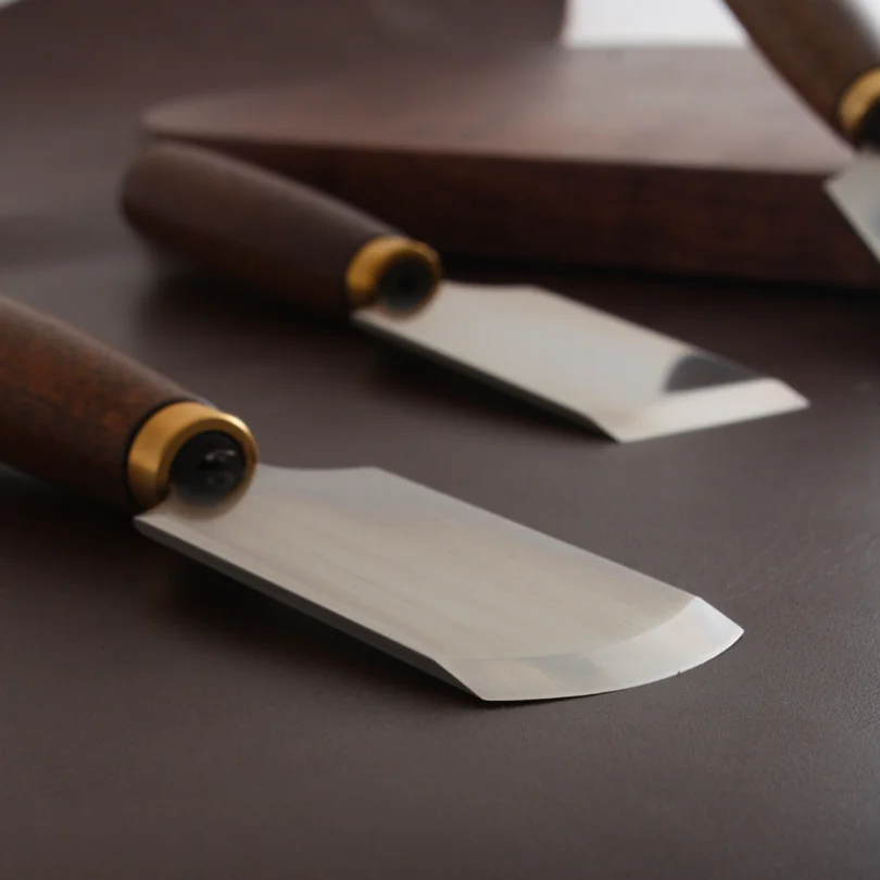 Ceviz Saplı D2 Çelik Japon Der - Round Knife Leatherwork incelemesi ve fiyatı