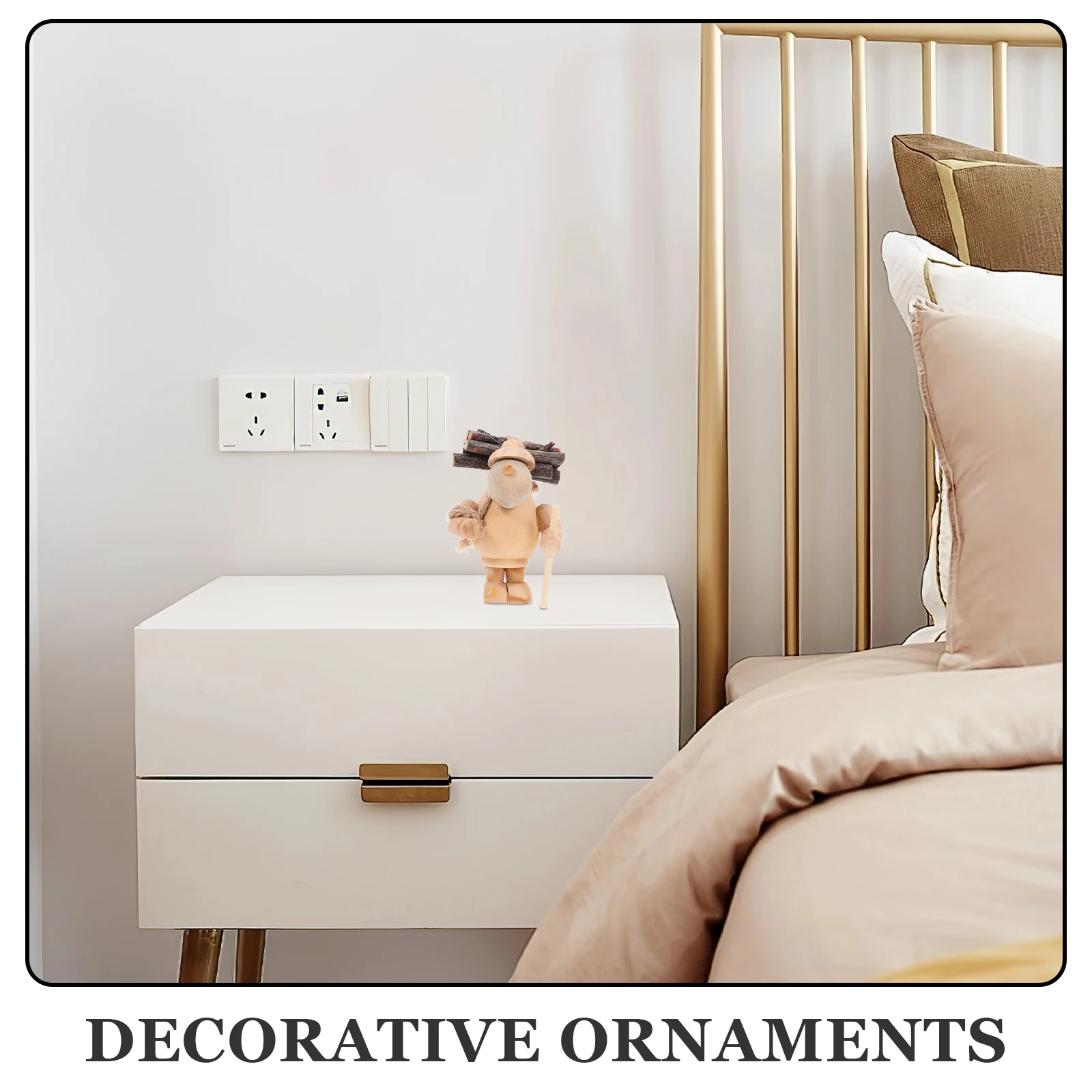 

Mini Carrying Figurine Delicate Compact Ornament for House Garden Decor Small Size Realistic Detail