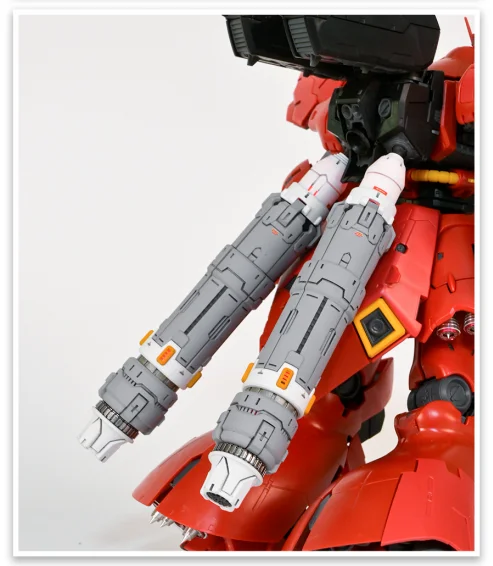 

MSWZ HS046 3D Printed Fuel Rod for RG1/144 Sazabi Transformable Propellant Tank Replacement Mod DIY Hobby Model Accessory