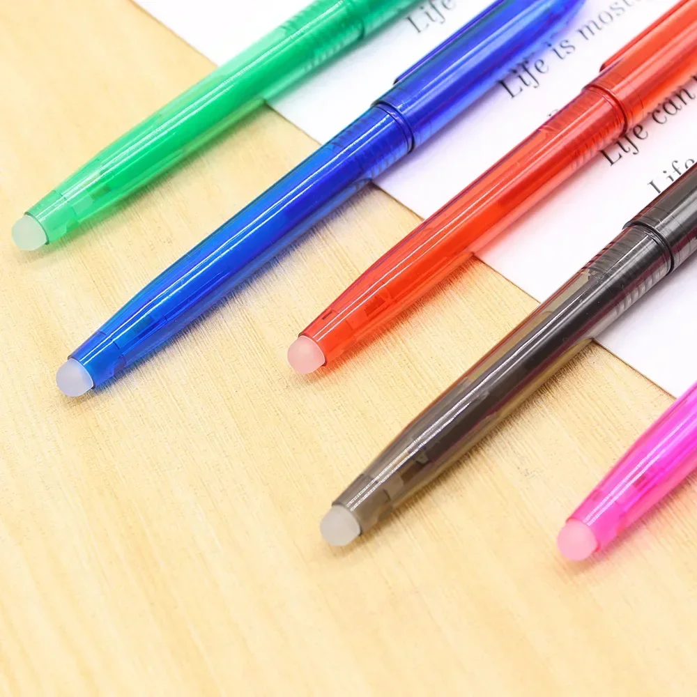 24PCS  Creative Color Neutral Pen Temperature Control Erasable Thermal  Office Stationery