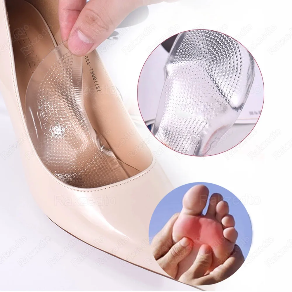 Medical Grade Silicone Orthotic Insoles for Flat Feet Arch Support Plantar Fasciitis Relief Shock Absorption Gel Shoe Inserts