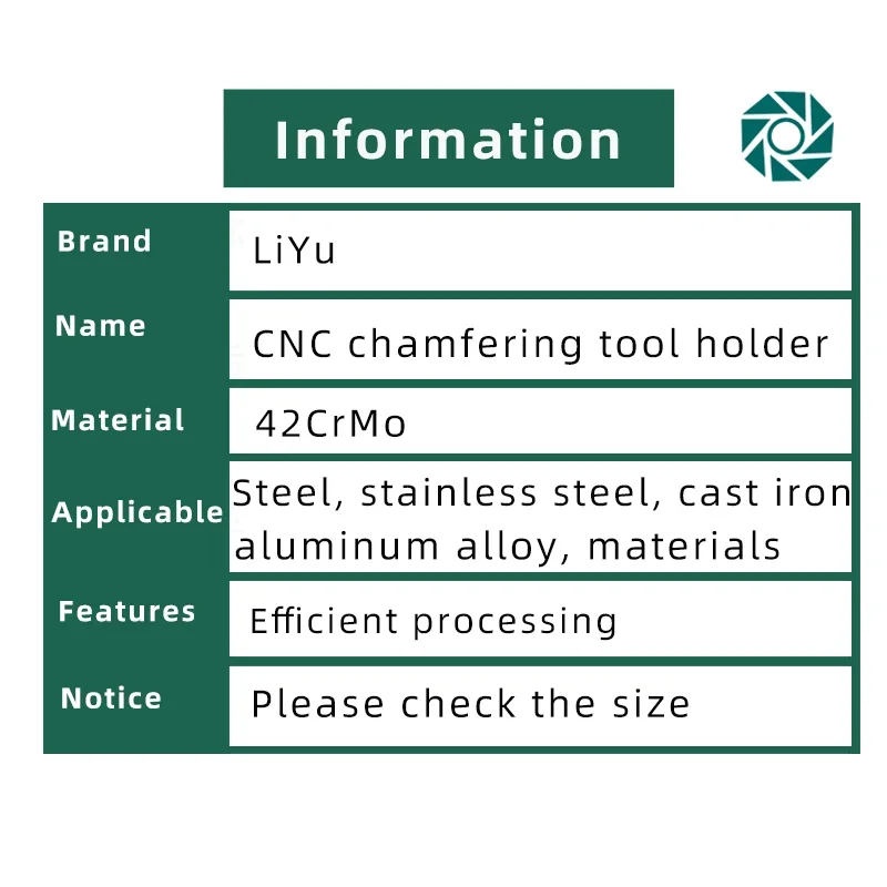 LOCO B45 CNC Chamfering Knife Rod APMT1135 1604 Discarded Chamfering Knife 30 Degrees 60 Degrees Straight Shank Chamfer