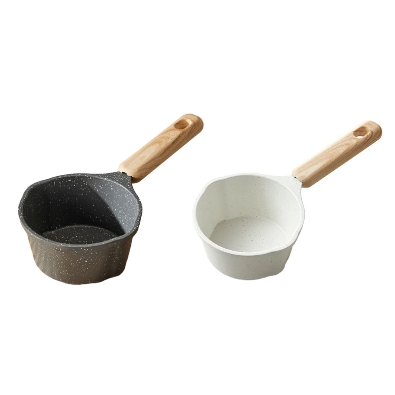 

250ml Nonstick Frying Pans Butter Warmer Chocolate Melt Pans Milk Pots Small Cookware with Long Handle Mini Saucepan