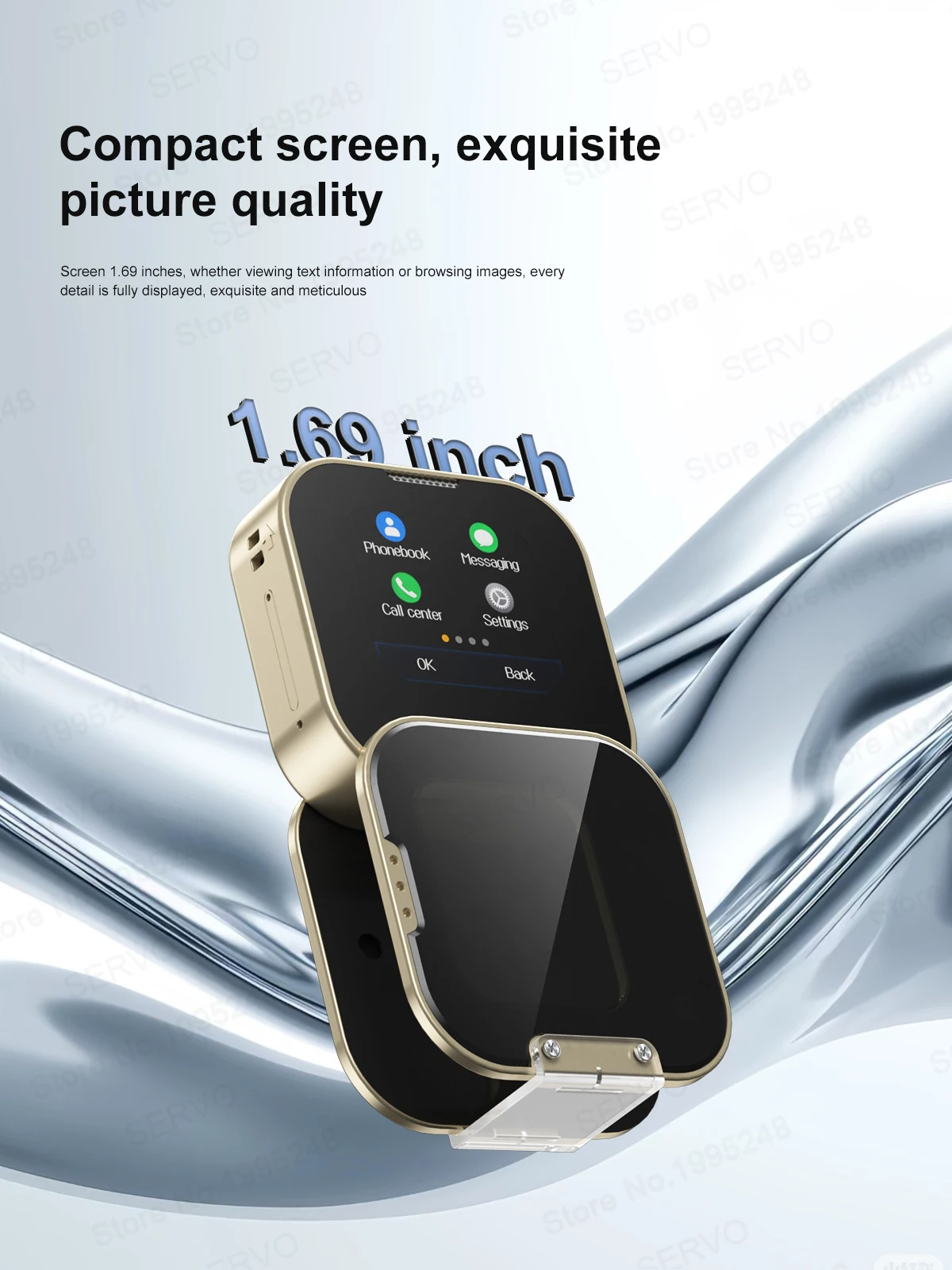 SERVO I19 ROTATE Touch Screen Mini Mobile Phone 2G 2SIM Magic Voice Bluetooth Dial FM Radio 90° Rotating Small Feature Cellphone