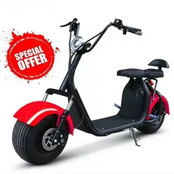 New Steel Frame Electric Scooters Citycoco 2000W Lithium Battery Electric Scooter With Two Seat For Men And Women