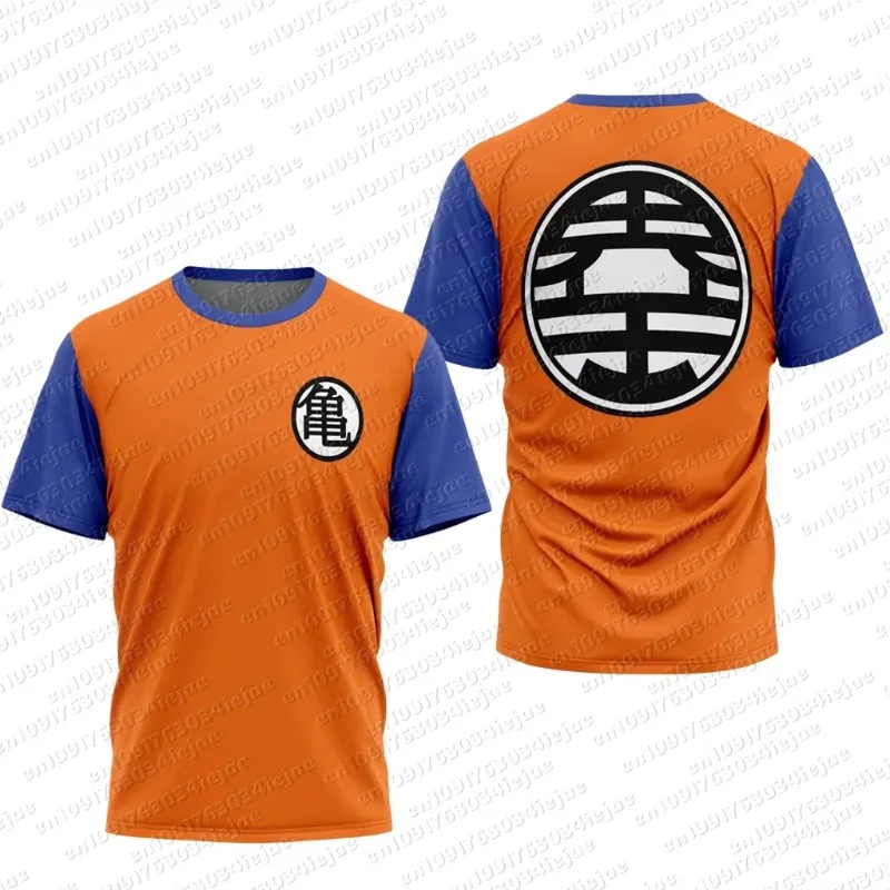 Dragon Ball Z Kame Symbol Goku Gi 3D Quick Dry T-Shirt for Men Women Kids Summer Sports Anime Tee Streetwear