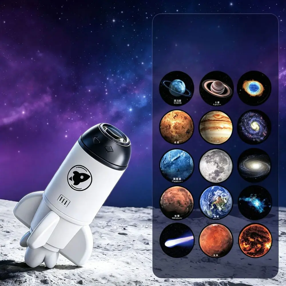 LED Galaxy Star Projector Lamp Night Light USB Atmosphere Lighting For Kids Room Bedroom Background Decoration