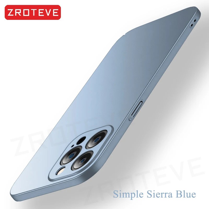 Handyhüllen für iPhone Air 17 16 18 Pro Max 17e 16e 15 14 Plus 13 Mini, ZROTEVE Ultradünne Matte Hartschale aus Kunststoff – Detail 24