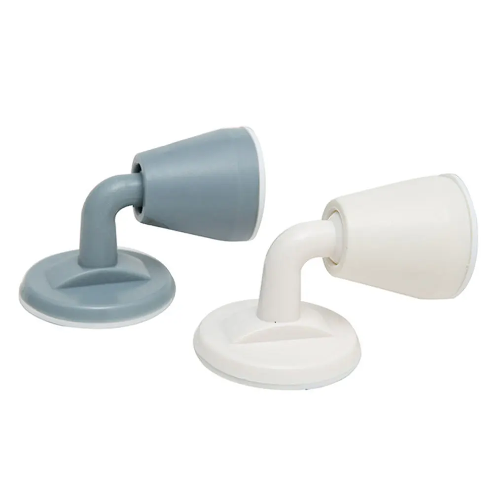

2Pcs Anti-Collision Door Stopper Silicone Thickened Buffer Door Protector Non-Perforated Installation Wall Guard for Office
